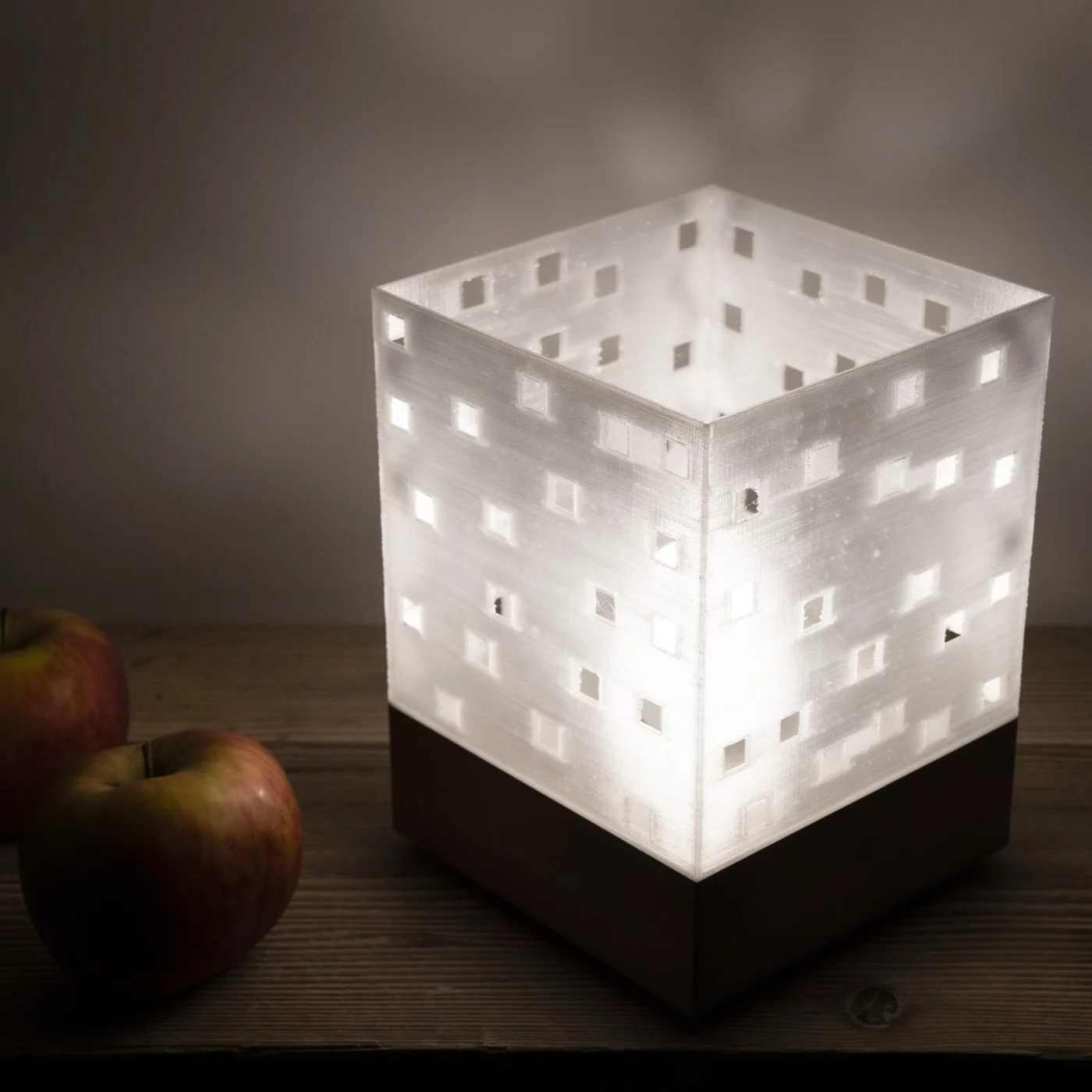 quadrata bianca accesa